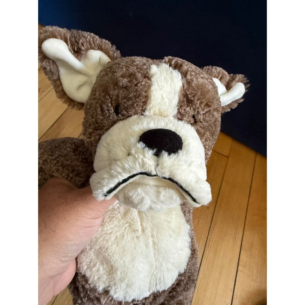 Mary Meyer Marshmallow Zoo Bulldog Brown White Soft Plush Stuffed Animal 14 inch